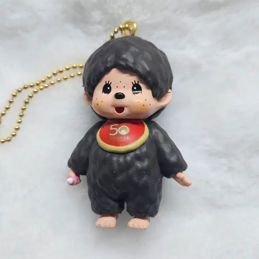 [BUNJANG] Monchhichi 50th Anniversary Gacha Series 1 Monchhichi-kun Keychain / 몬치치 키링 몬치치군