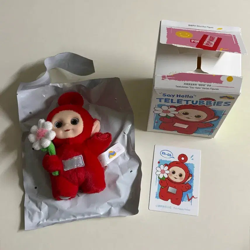 [BUNJANG] Pop Mart Teletubbies Flower Tinky Winky / 팝마트 안녕 시리즈 텔레토비 꽃 든 뽀