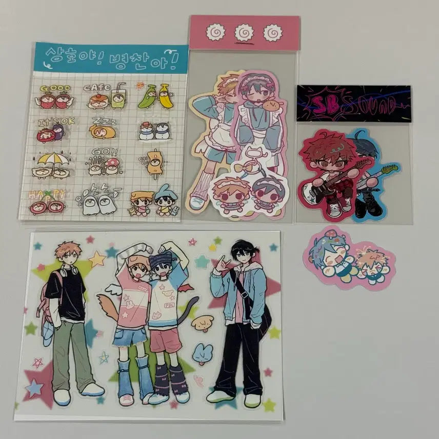 [BUNJANG] Garbage Time Sangbaeng Sticker Lee Sangho Park Byungchan / 가비지타임 아무님 상뱅온 상뱅 스티커 기상호 박병찬
