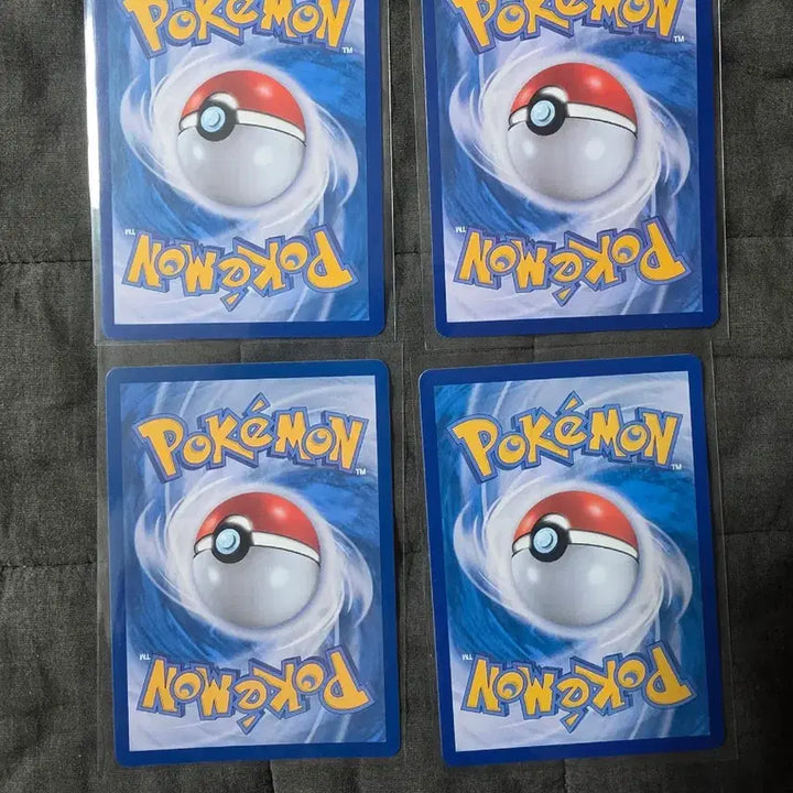 [BUNJANG] Pokemon Pikachu Card Bundle Set (4 cards) / 포켓몬카드 피카츄 4장 일괄