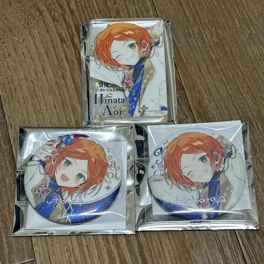 [BUNJANG] Ensemble Stars! 10th Anniversary Pop-up Aoi Hinata &amp; Yuuta Can Badges Bundle Set / 앙상블 스타즈 10주년 팝업 아오이 히나타 유우타 캔뱃지 10만원 특전 일괄