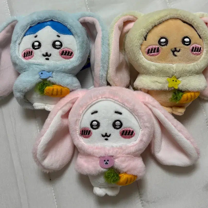 [BUNJANG] Chiikawa Rabiea Mascot 3-Set Bundle / 치이카와 먼작귀 롭이어 마스코트 3종 일괄
