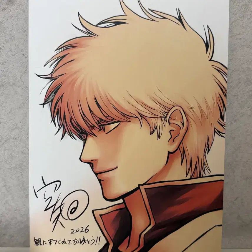 [BUNJANG] Gintama Gintoki Sorachi Illustration Board / 은혼 긴토키 소라치 일러스트 보드