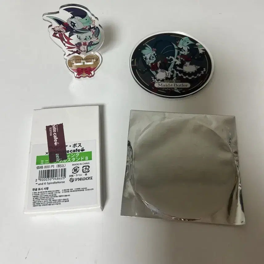 [BUNJANG] Helluva Boss Glitz &amp; Glamour Twins Mini Acrylic Stand &amp; Coaster Bundle Set / 헬루바 보스 글램 쌍둥이 자매 미니 아크릴 스탠드, 아크릴 코스터 일괄