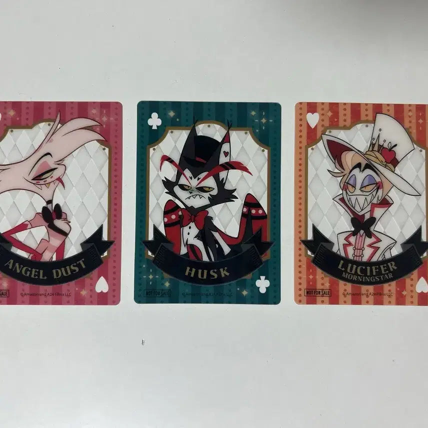[BUNJANG] The Hyundai Seoul Pop-up Store Exclusive Hazbin Hotel Clear Card Set / 해즈빈 호텔 더 현대 서울 팝업 스토어 특전 클리어 카드 판매