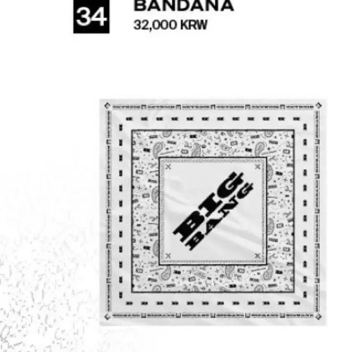 [BUNJANG] BIGBANG 20th Anniversary MD Bandana / 빅뱅 20주년 Md 반다나 팔아요!
