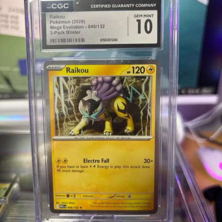 [BUNJANG] Raiku Pokémon Card Graded 10 / 라이코 포켓몬카드 등카10 판매