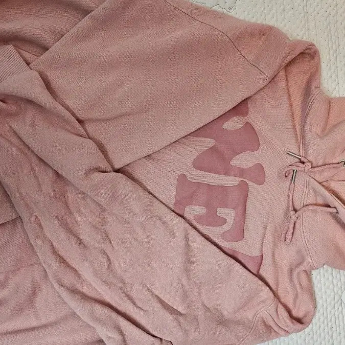 [BUNJANG] QWER Pink Hoodie M Size / QWER 후드티 핑크색 새상품
