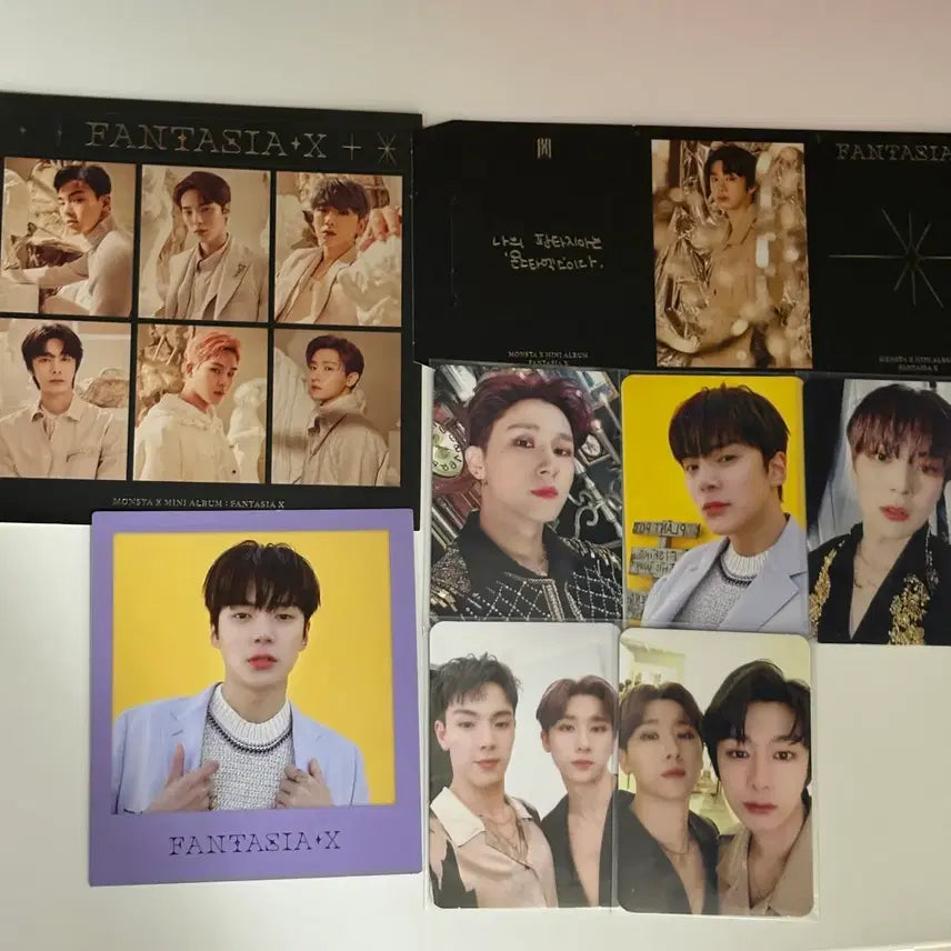 [BUNJANG] Monsta X Fantasia Bundle Set Photocards &amp; Album Components / 일괄)몬스타엑스 판타지아 포카 및 앨범구성품