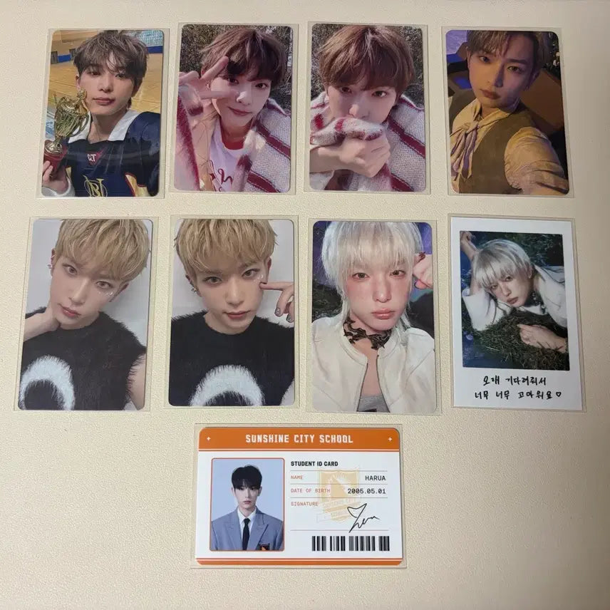 [BUNJANG] ENHYPEN Harua Photocard Bundle Set (Album POB, Lucky Draw, First Howling, Samidare, Yukiakari, Go in Bloom, Back to the Moon, etc.) / 앤팀 하루아 포카 9장 일괄 (앨포 특전 미공포 럭드 럭키드로우 퍼스트하울링 사미다레 유키아카리 고인블 백투라 등