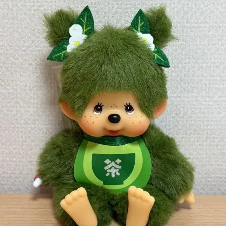 [BUNJANG] Monchhichi Kyoto Matcha Girl Keychain Plush / 몬치치 교토 말차 여아 키링 인형