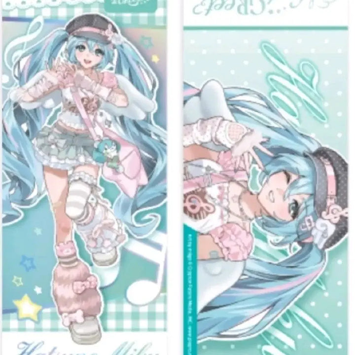 [BUNJANG] Vocaloid Miku Withmu Popup Merchandise Bundle (Poster, Stickers, Card Set) / 보컬로이드 미쿠 위드뮤 팝업 굿즈 일괄 (포스터, 스티커, 카드텍)