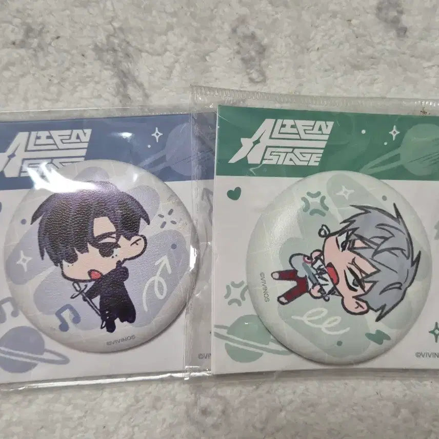 [BUNJANG] A-Stage Alien Stage Ivan Till Squishy Can Badge Bundle Set / 에이스테 에일리언 스테이지 이반 틸 말랑 캔뱃지