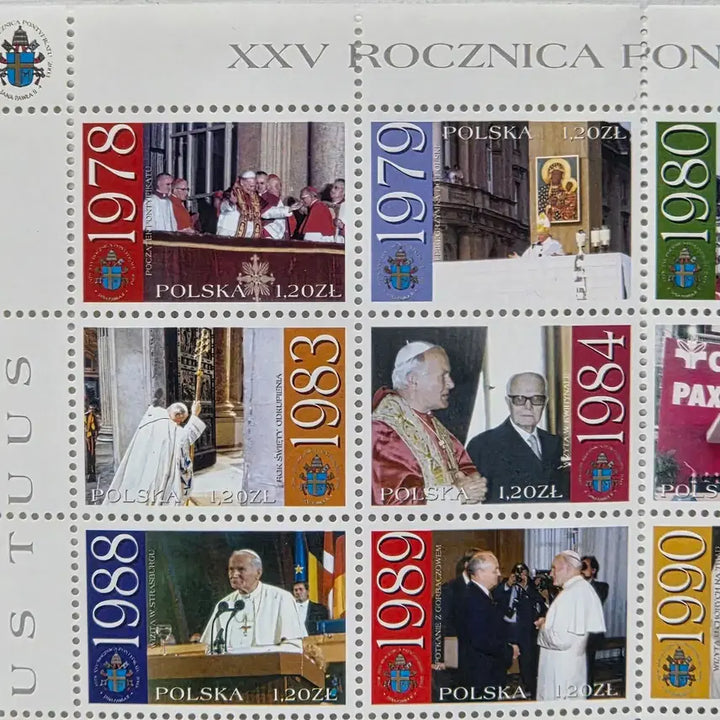 [BUNJANG] Catholic Stamp Collection: Pope John Paul II Anniversary Stamps / 가톨릭 우표 컬렉션 우표 모음. 천주교 우표 교황