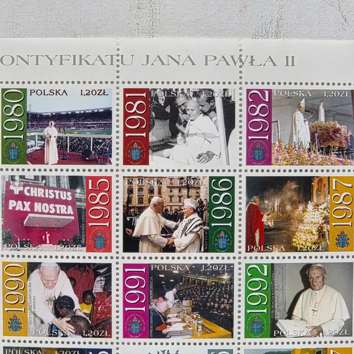 [BUNJANG] Catholic Stamp Collection: Pope John Paul II Anniversary Stamps / 가톨릭 우표 컬렉션 우표 모음. 천주교 우표 교황