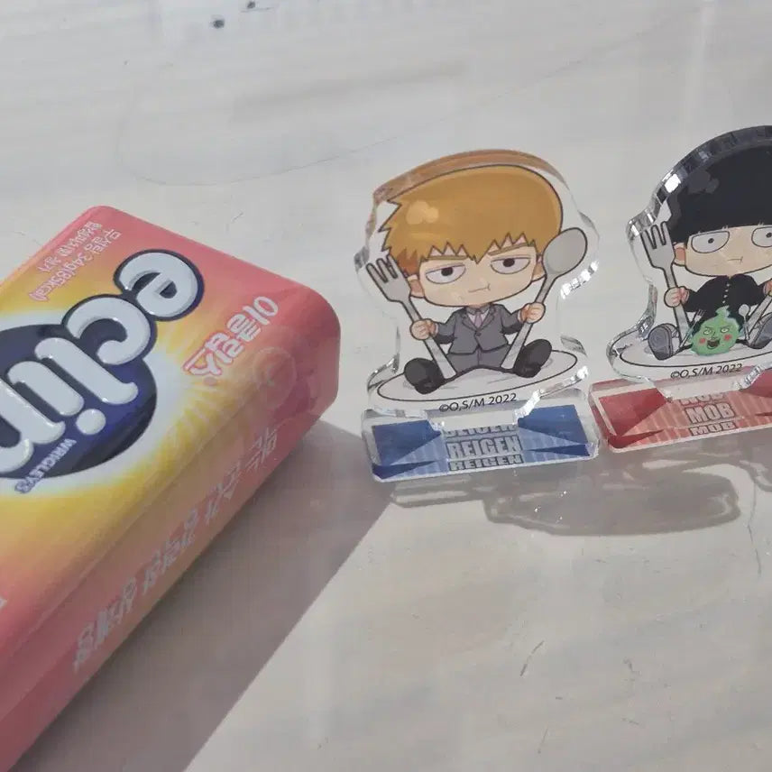 [BUNJANG] Mob Psycho 100 Reigen &amp; Mob Acrylic Stand Set / 모브사이코100 아크릴 스탠드 레이겐 모브 세트