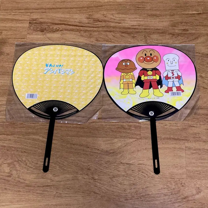 [BUNJANG] Anpanman Retro Fan Set / (새상품)호빵맨 레트로 부채 세트