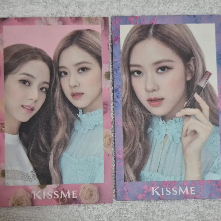 [BUNJANG] BLACKPINK Jisoo Rosé KISSME Photocard 2 Types Set / 블랙핑크 지수 로제 키스미(KISSME) 포토카드 2종 세트
