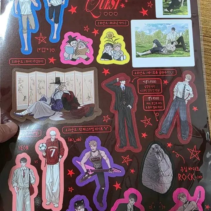 [BUNJANG] Hongsil Kwest Acrylic Sticker / 홍실퀘스트 아크릴 스티커