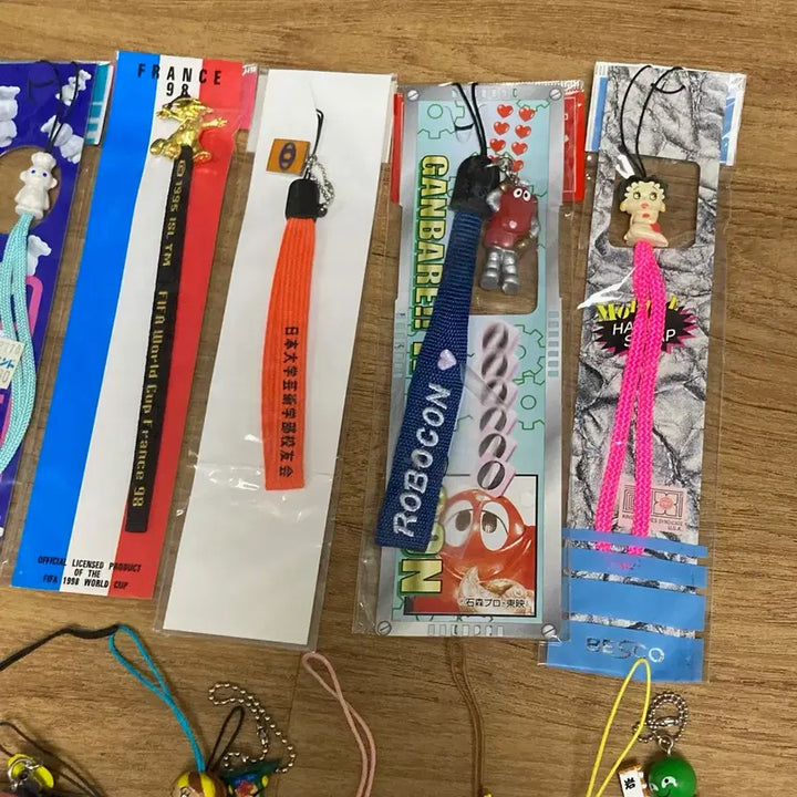 [BUNJANG] Japanese Vintage Character Strap Keychains Bundle Set / 일본 빈티지 캐릭터 스트랩 키링 일괄 세트