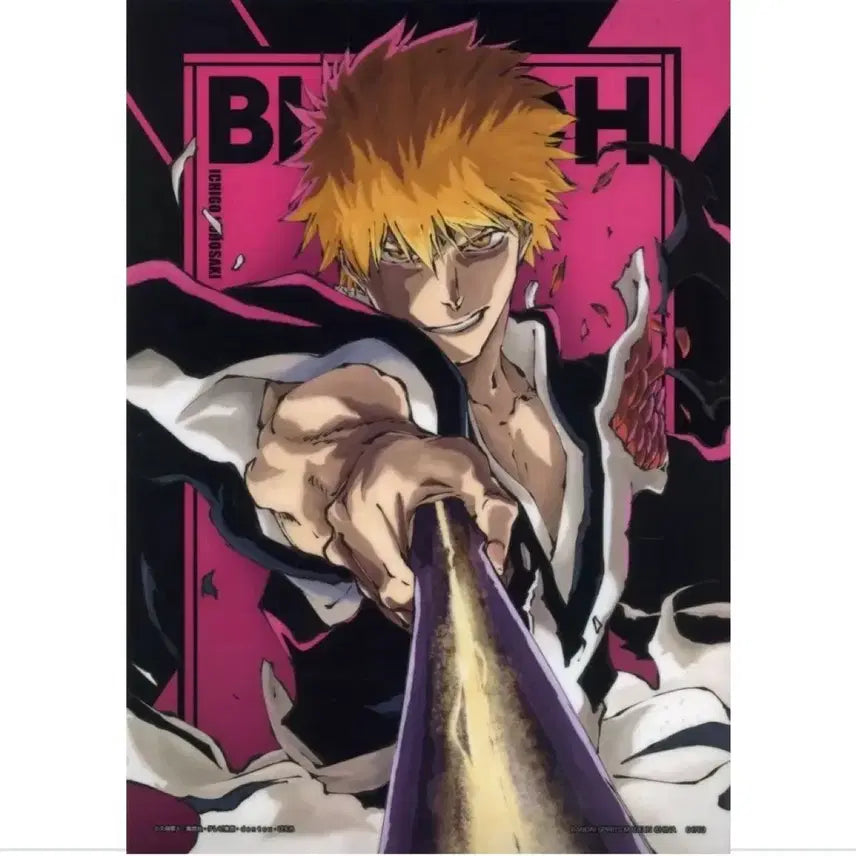 [BUNJANG] Bleach Kurosaki Ichigo A3 Clear Poster Ichiban Kuji (Prize H) / 블리치 쿠로사키 이치고 클리어 포스터 A3 이치방쿠지 h상