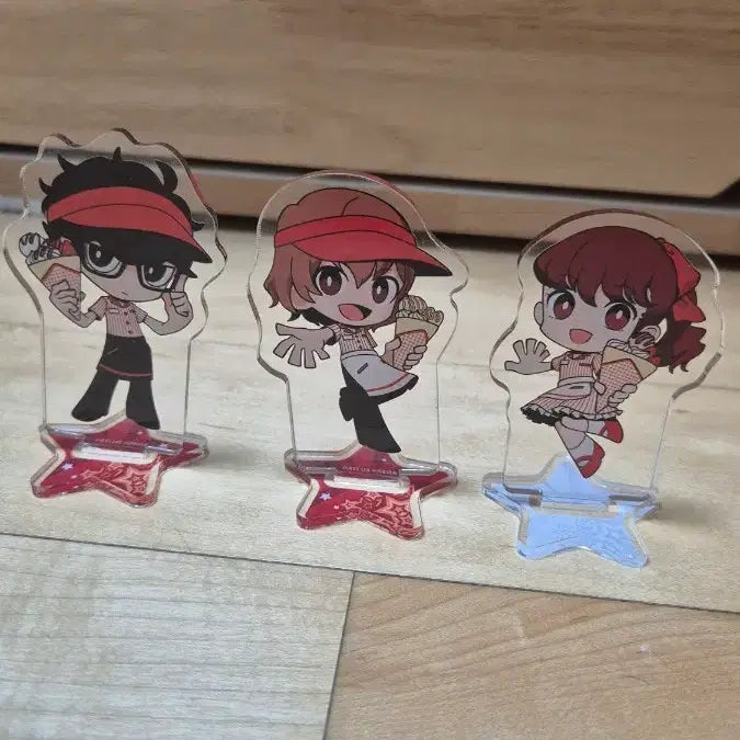 [BUNJANG] Persona 5 Tactica Crepe Collab Acrylic Standee - Joker, Protagonist, Akechi, Kasumi Bundle Set / 페르소나5 택티카 크레이프 콜라보 아크릴 조커 주인공 아케치 카스미 일괄