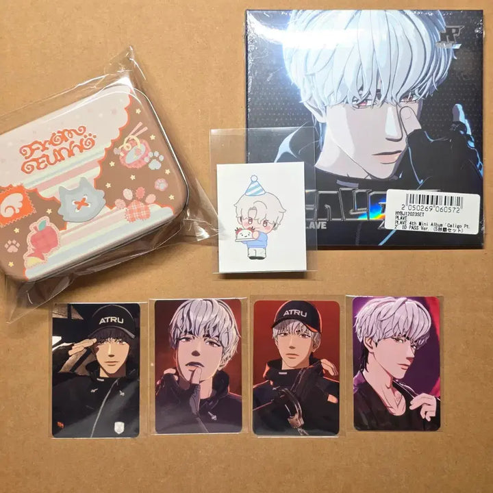 [BUNJANG] PLAVE EUNHO Photocards &amp; Birthday Tincase Set / PLAVE 플레이브 더현대 유튜브 케타포 미공포 CGV포카(은호) &amp; 생일틴케이스