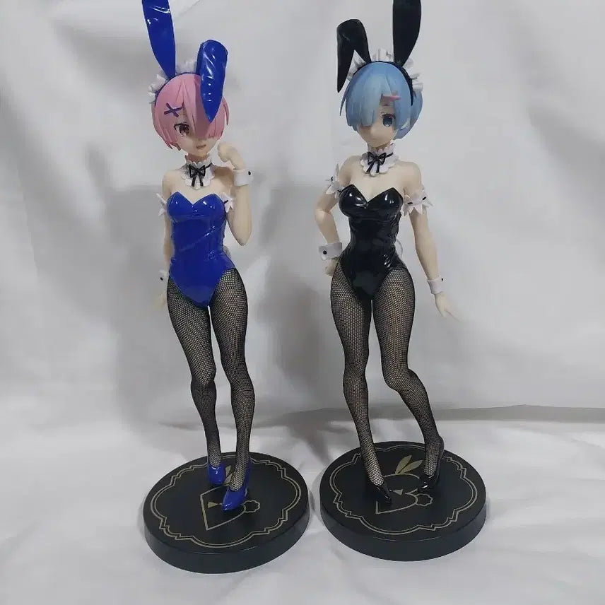 [BUNJANG] Re:Zero Rem &amp; Ram Bunny Girl Figure Set Furyu B-CUTE / 리제로 렘 람 버니걸 피규어 세트 후류 비큐트 바니걸 애니 미소녀 Furyu bicute