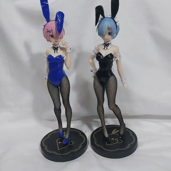 [BUNJANG] Re:Zero Rem &amp; Ram Bunny Girl Figure Set Furyu B-CUTE / 리제로 렘 람 버니걸 피규어 세트 후류 비큐트 바니걸 애니 미소녀 Furyu bicute