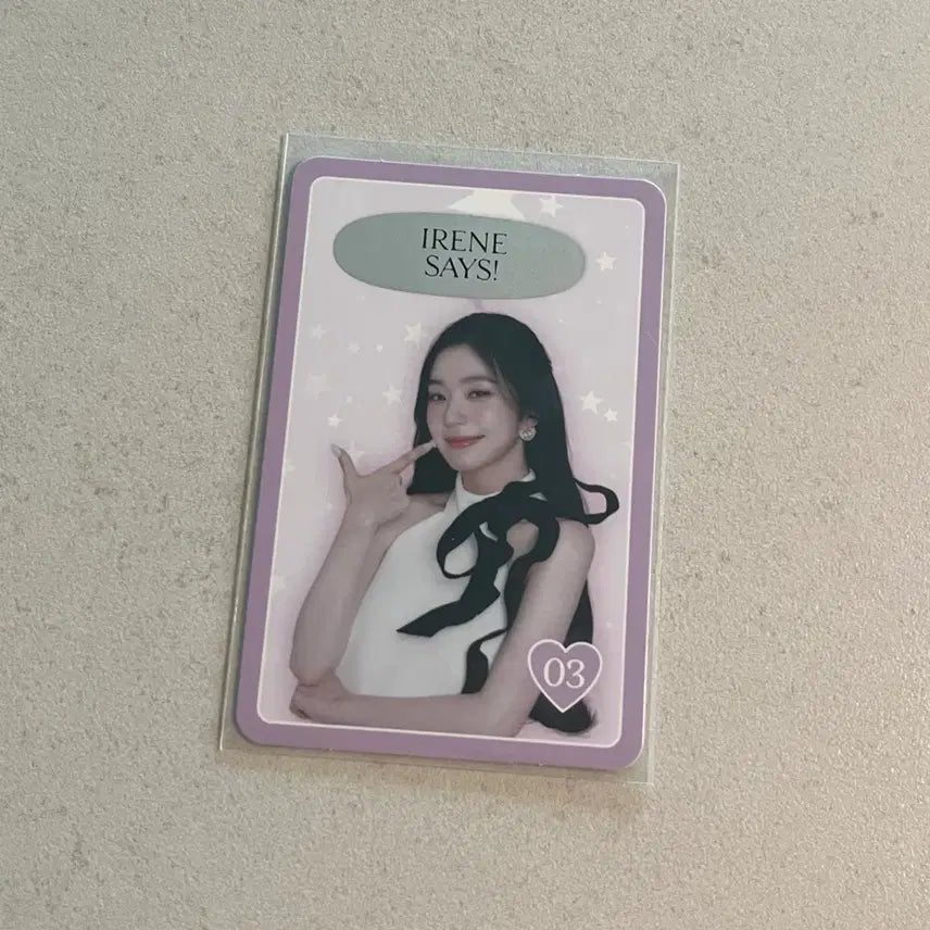 [BUNJANG] Red Velvet Irene I-WILL Concert Speech Bubble Photocard / 레드벨벳 아이린 아이윌 I-WILL 콘서트 엠디 스피치 버블 포카 양도