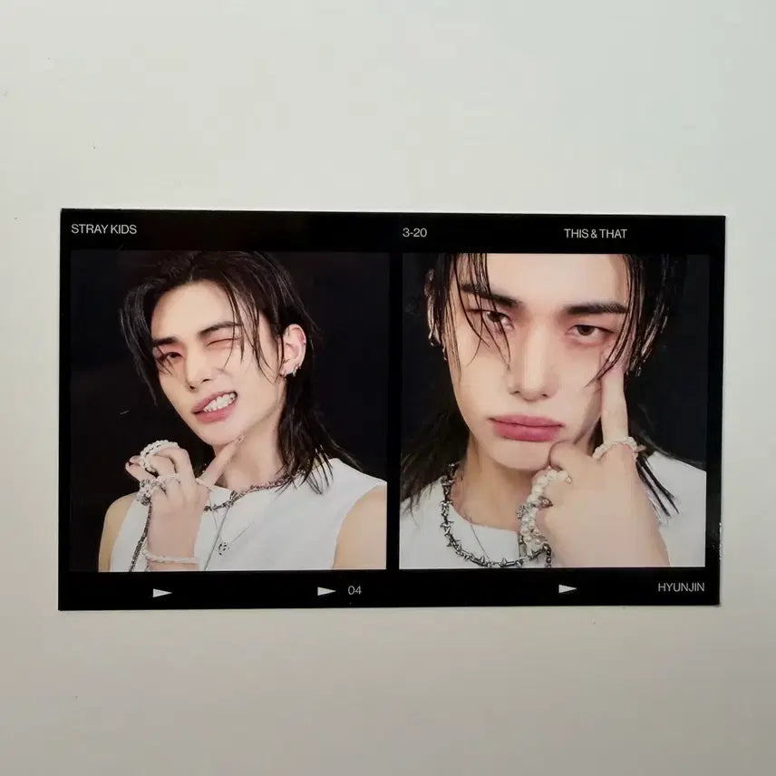 [BUNJANG] Stray Kids THIS &amp; THAT Truck Ver. HyunJin 2-Cut Photocard / 스트레이키즈 디스앤댓 트럭ver. 투컷 현진
