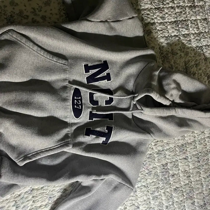 [BUNJANG] NCT 127 Logo Hoodie Grey / NCT 127 후드티 그레이