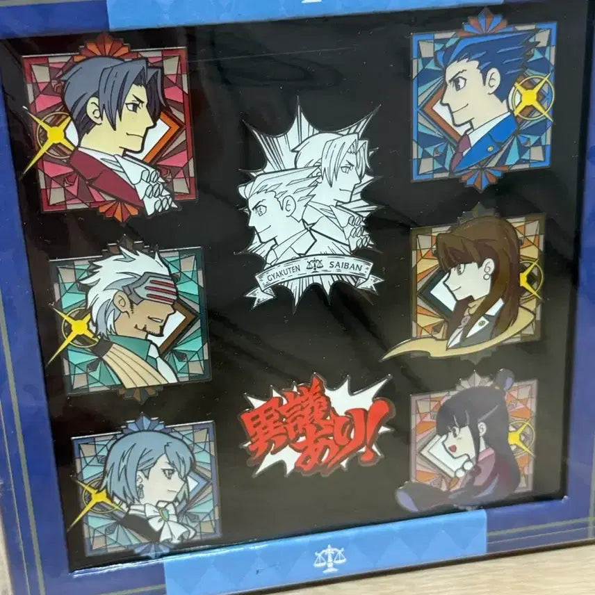 [BUNJANG] Gyakuten Saiban 123 Fanspool Badge (Sealed) / 미개봉) 역전재판123 팬스풀 뱃지