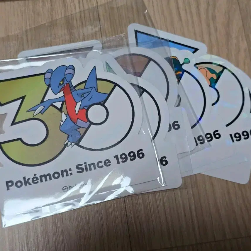 [BUNJANG] Pokemon 30th Anniversary Logo Sticker Set / 포켓몬 30주년 로고 스티커 한바이트 세트