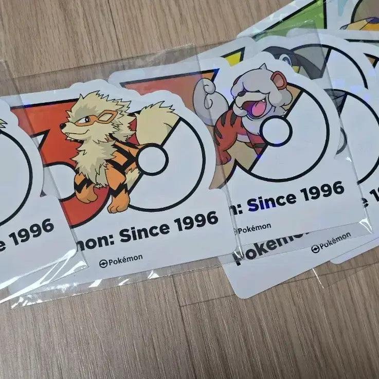 [BUNJANG] Pokemon 30th Anniversary Logo Sticker Set - Growlithe, Arcanine, Hisuian Growlithe / 포켓몬 30주년 로고 스티커 가디 윈디 히스이 가디 세트