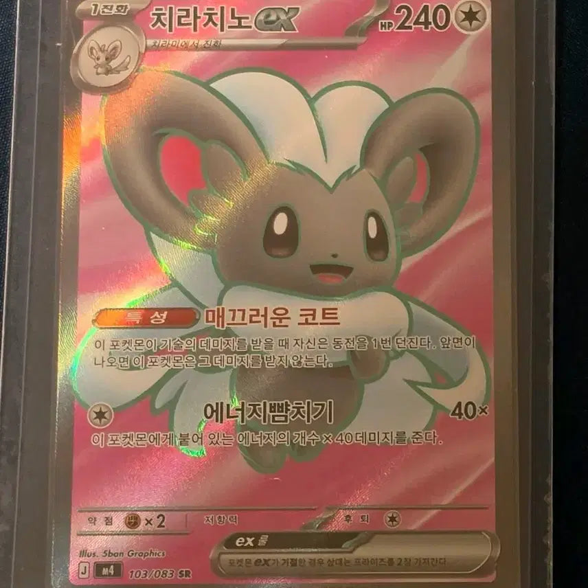 [BUNJANG] Chirachino EX Pokémon Card / 치라치노 EX 포켓몬 카드