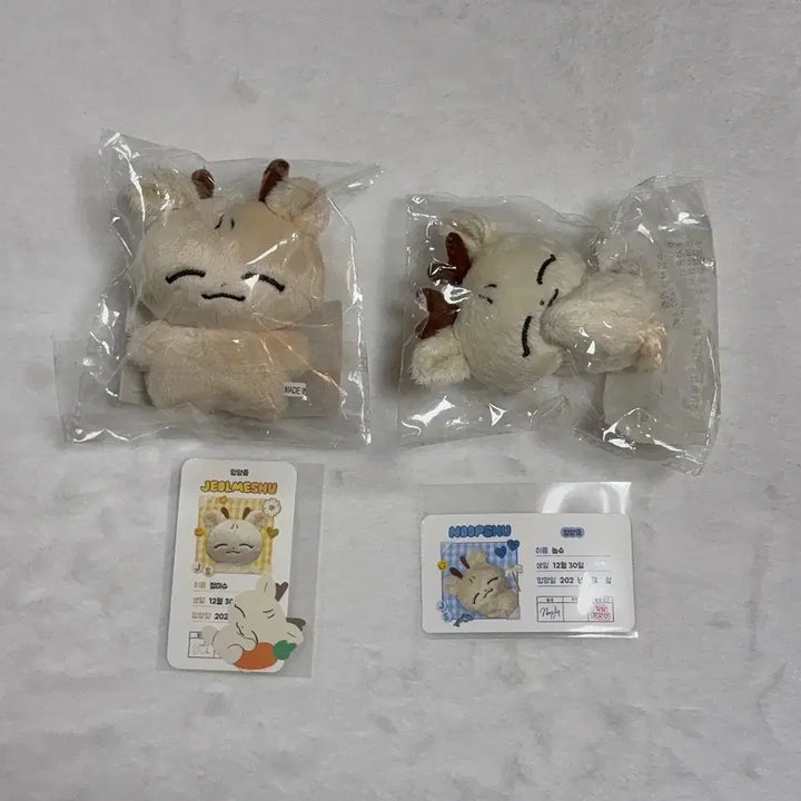 [BUNJANG] SEVENTEEN Joshua "Jeolmi" &amp; "Nup" Plush Set / 세븐틴 조슈아 인형 절미슈 &amp; 눕슈 일괄 판매