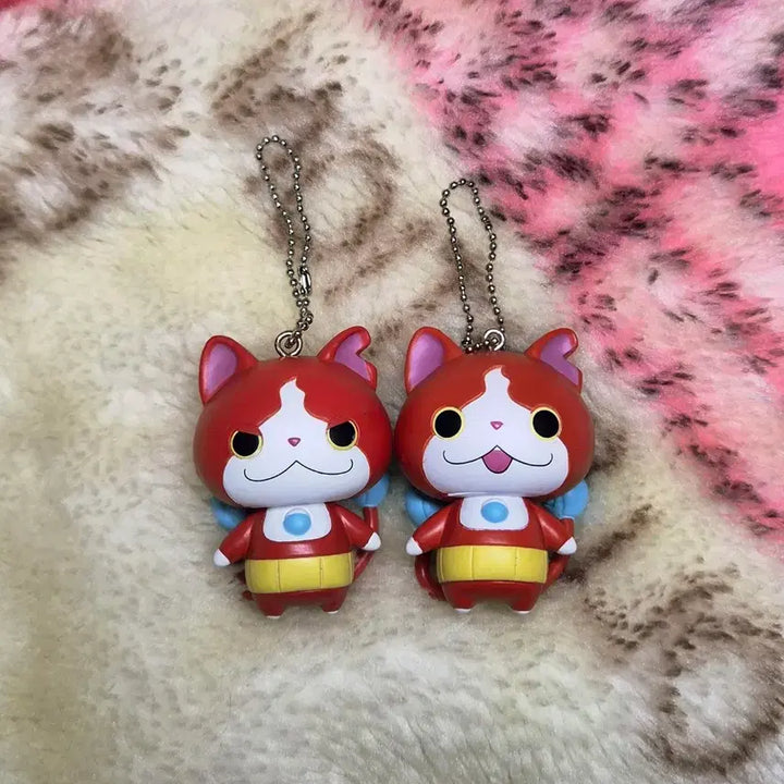 [BUNJANG] Yo-kai Watch Jibanyan Cat Vintage Charm Figure Mascot Bundle Set / 일괄 요괴워치 지바냥 고양이 고전 키링 피규어 마스코트