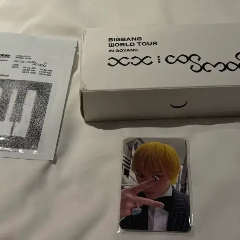 [BUNJANG] BIGBANG World Tour In Goyang Membership Entry Photocard &amp; Fan Set / 빅뱅 콘서트 멤버십 입장 포카 양산 특전 세트 양도