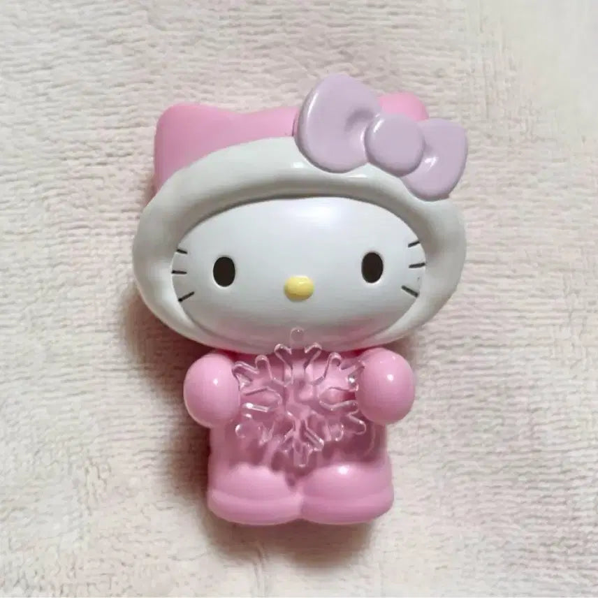 [BUNJANG] Sanrio Hello Kitty Winter Snowflake Mascot Figure / 키티 겨울 눈꽃 윈터 마스코트 피규어