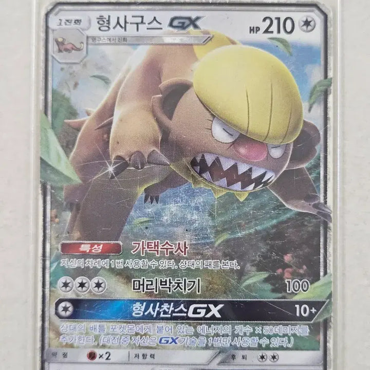 [BUNJANG] Pokemon Card Detective Goose GX RR (Sun &amp; Moon Series, 2017) - Album Use / [앨범용]2017년 고전 썬앤문시리즈 포켓몬카드 형사구스 GX RR