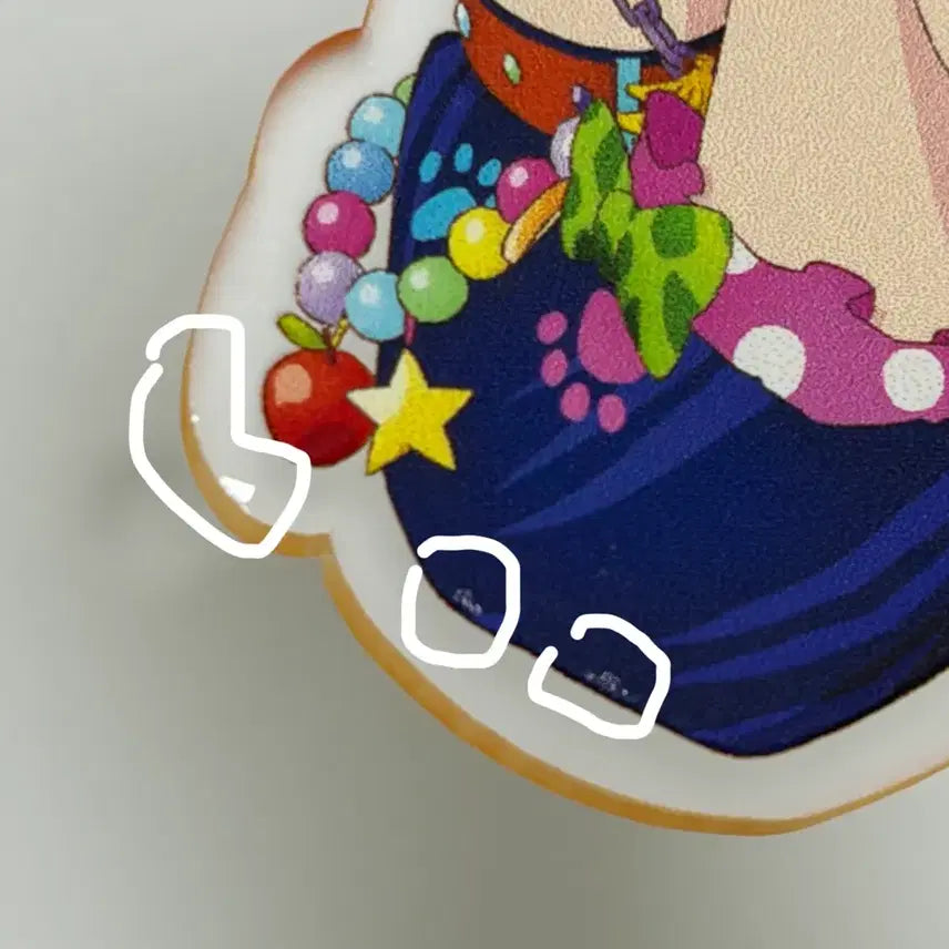 [BUNJANG] Aikatsu Stars Yuzu Rubber Strap Acrylic Charm / 아이카츠 스타즈 유즈 러버스타 아크릴