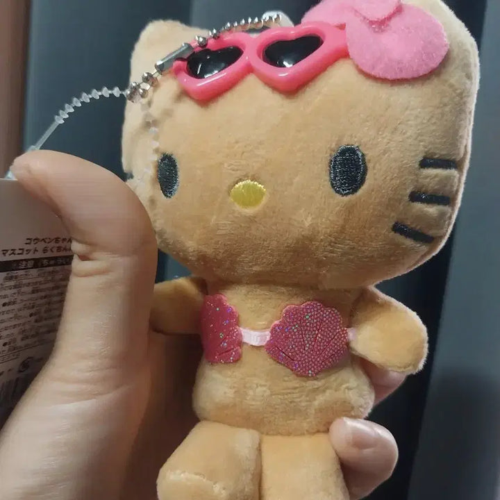 [BUNJANG] Tanning Kitty Doll Keyring with Seashell Underwear Accent / 태닝키티 인형키링(조개속옷 포인트)