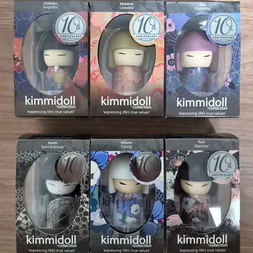 [BUNJANG] Kimidoll 10th Anniversary Doll Set (6 Types) / 키미돌 10주년 기념 인형 6종 세트