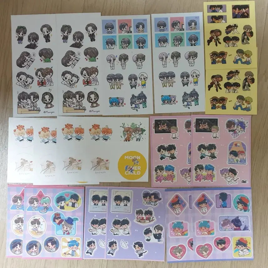 [BUNJANG] BTS VJin Fanart Bundle Set / 방탄 뷔진 팬아트 굿즈 일괄