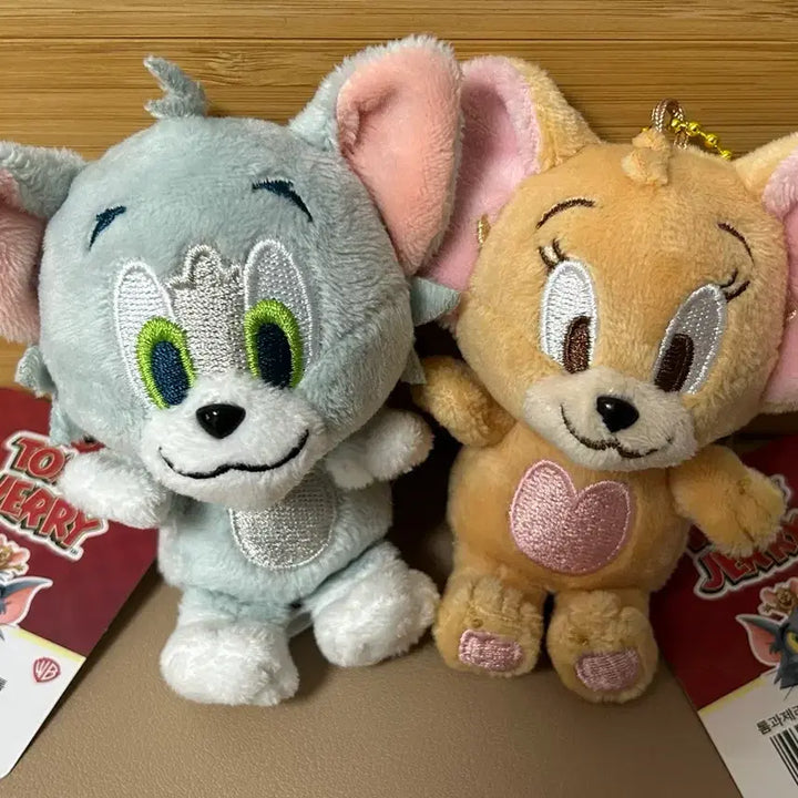 [BUNJANG] Tom and Jerry Doll Set / 택달린 톰과제리 인형 세트 일괄 0.8