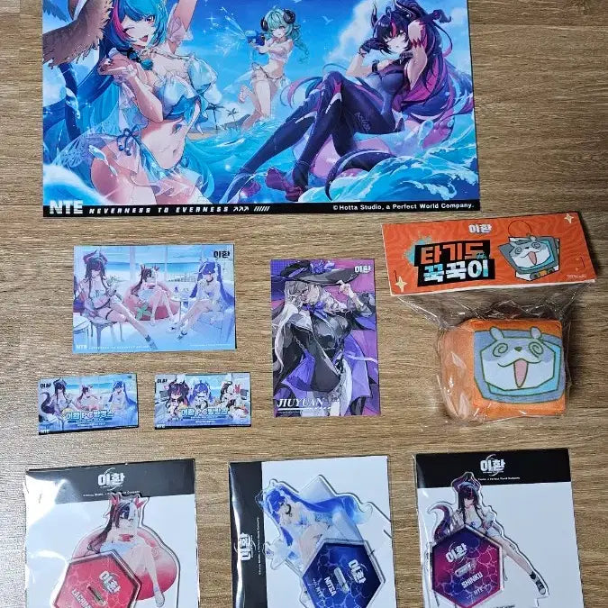 [BUNJANG] NTE Lee Hwan PC Bang Vacation Pop Up Lacrimosa Shinku Nisha Acrylic Standee + Purchase Bonus / NTE 이환 PC Bang Vacation Pop Up  Lacrimosa Shinku Nisha Acrylic Standee + Purchase Bonus