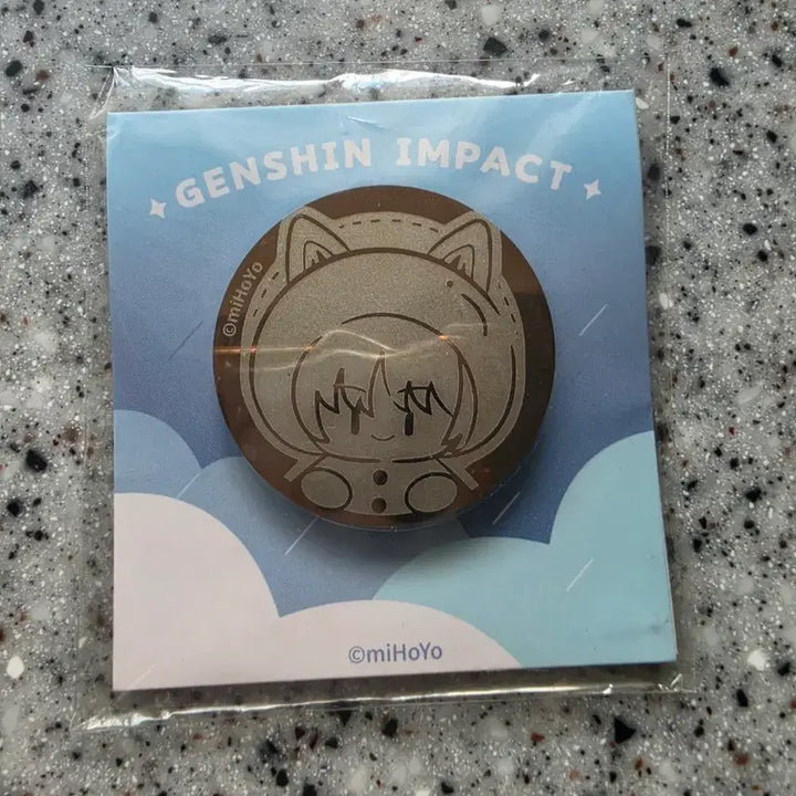 [BUNJANG] Genshin Impact Wanderer Raincoat Metal Badge / 원신 방랑자 우비 메탈 뱃지 특전