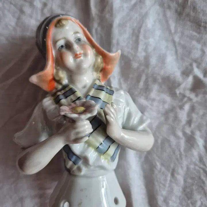 [BUNJANG] Antique Porcelain Doll Half-Doll / 앤틱 도자기 인형 하프돌