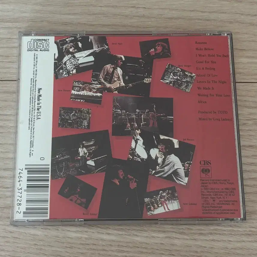[BUNJANG] Toto IV 4th Album US First Press CD / Toto IV 토토 4집 CD 미국반 CBS SONY 초기 프레스